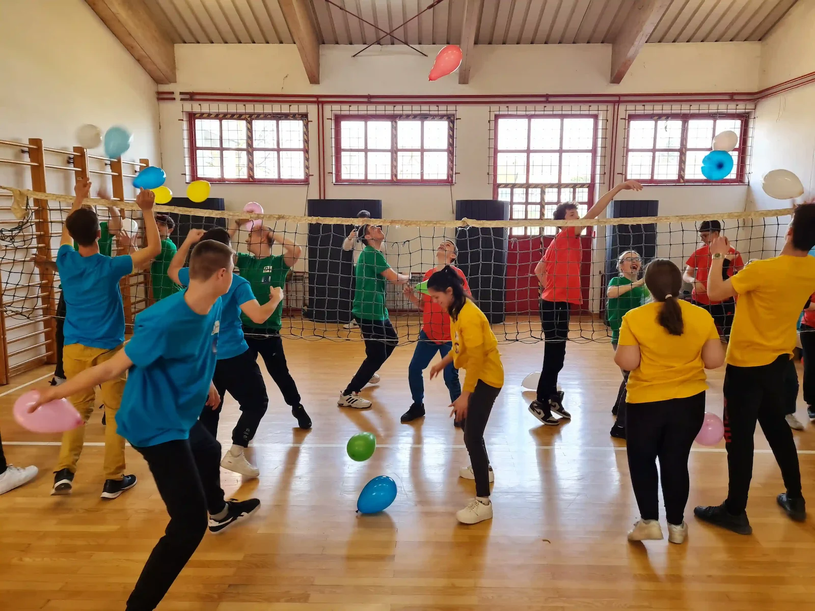 Participants taking part in the 20-week Inclusive Club Operational Program in Croatia