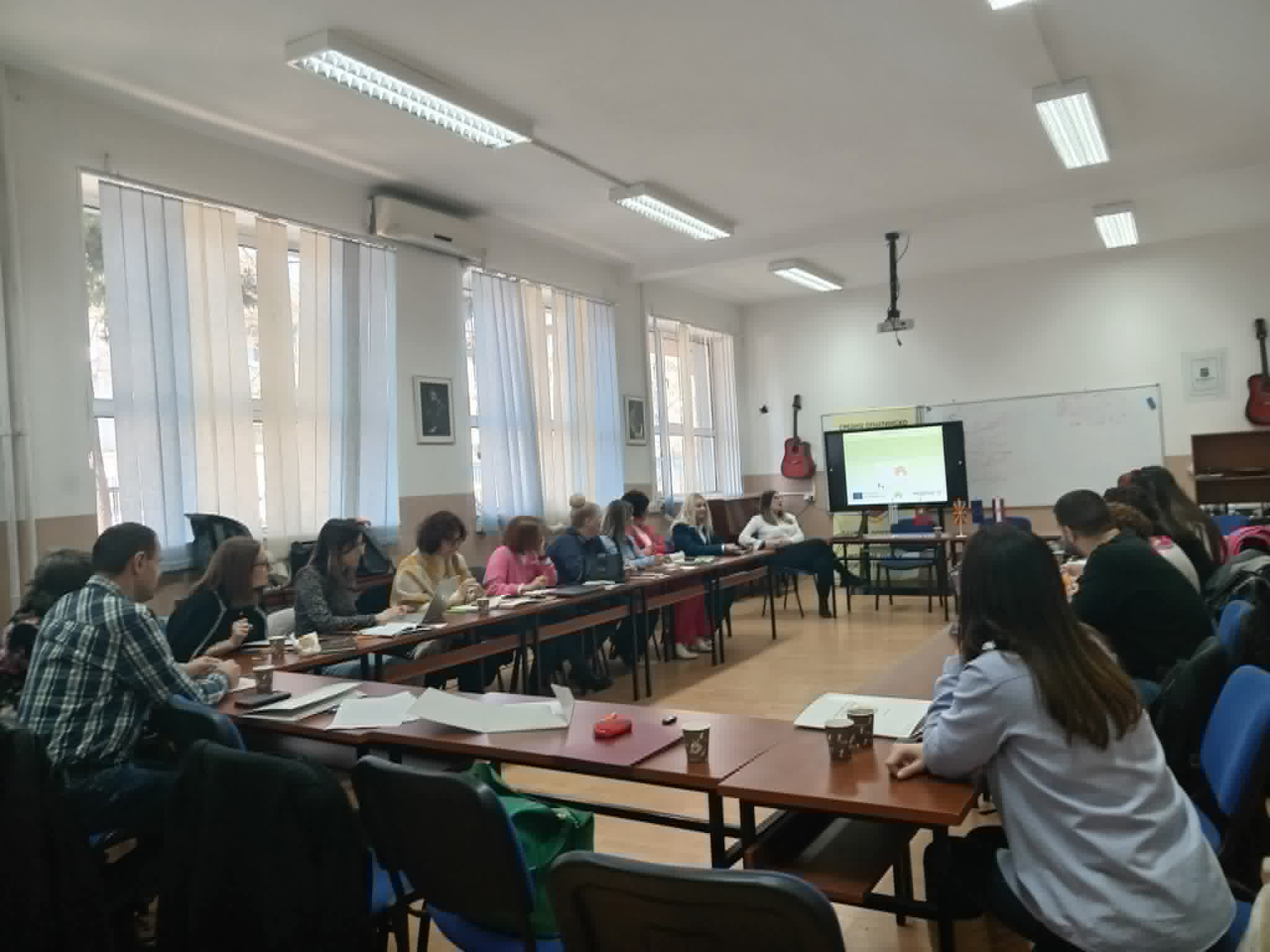 Project partners taking part in a working session during the D (special) DAYS Kick-Off Meeting in Kočani