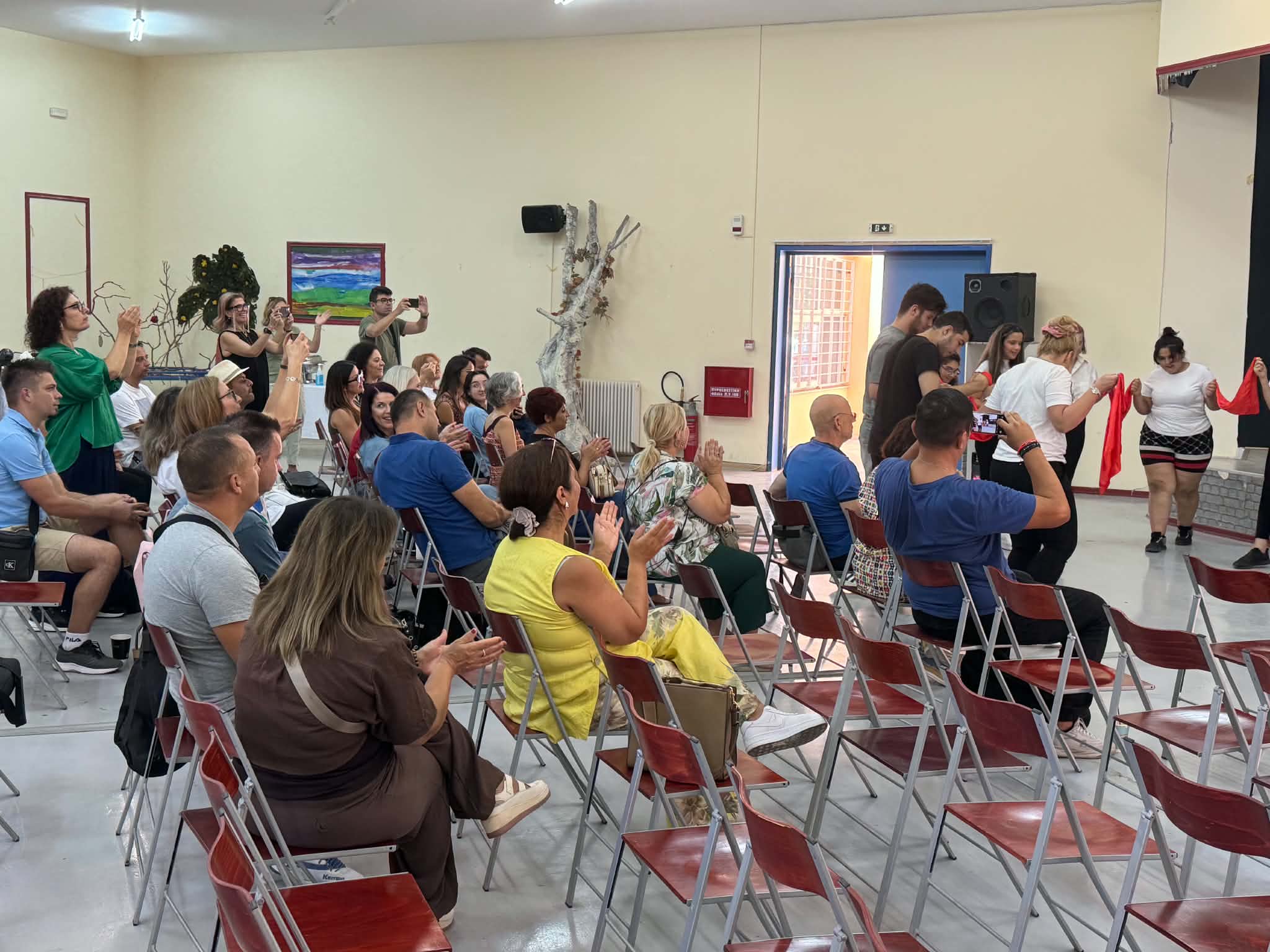 Audience applauding a practical demonstration during the second D (special) DAYS training event in Athens